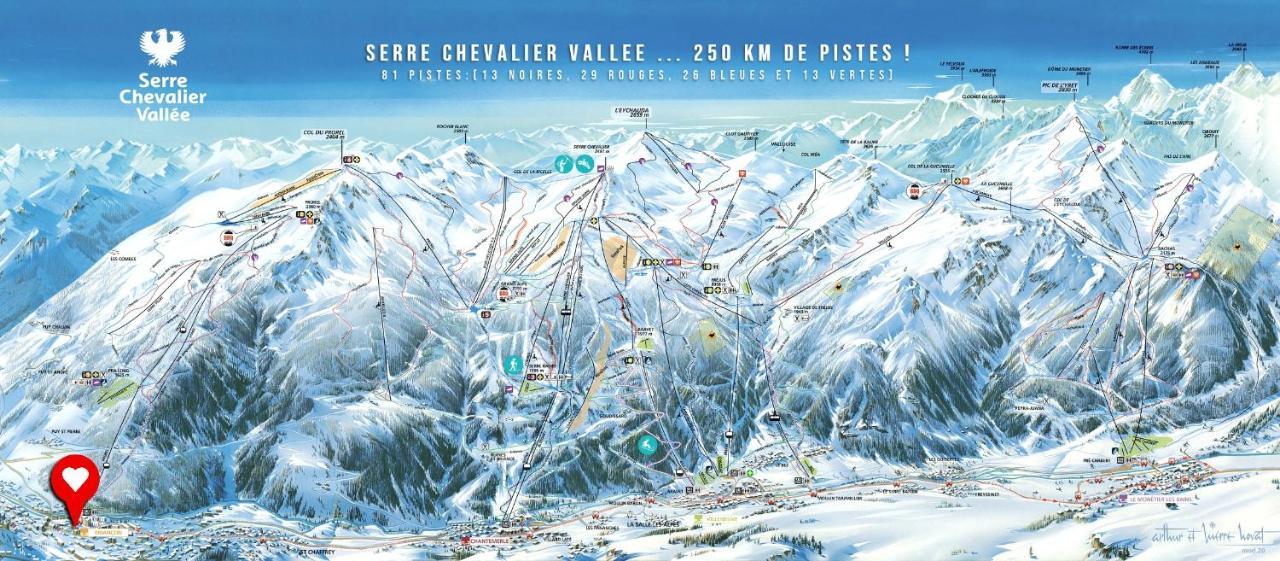 Briancon - Serre Chevalier 1200 - Joli Appartement - Face Aux Pistes En Centre Ville Exterior photo